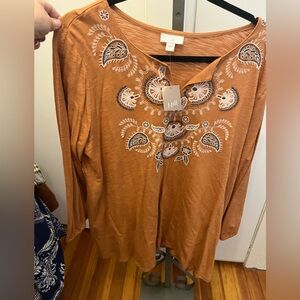 New top with tags j Jill